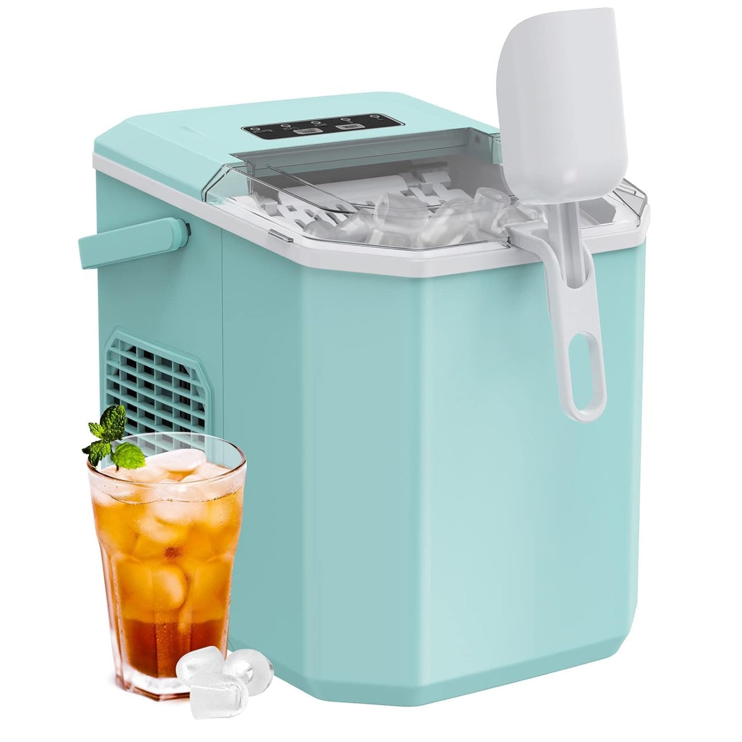 Portable Ice Maker with Self-Cleaning Function for Home Use