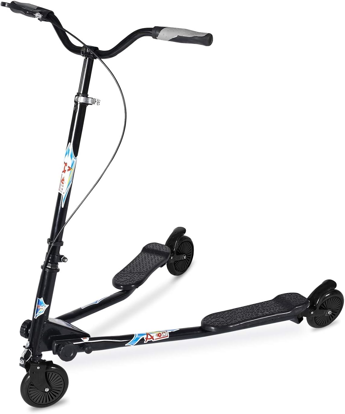 Swing Wiggle Scooter for Kids and Adults - Adjustable Height Fun