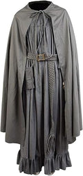 The Fellowship of The Ring Gandalf Cosplay Robe Cloak - Linen Set