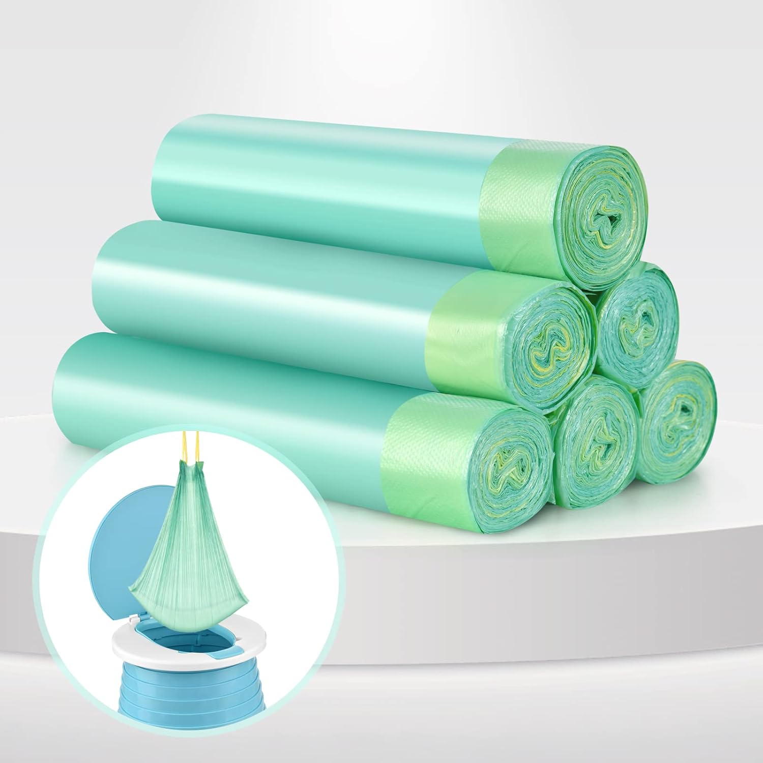 VISATOR 90-PK Portable Potty Liners - Easy Clean-Up!