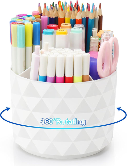 360-Degree Rotating Diamond Pen Holder - Organize in Style!