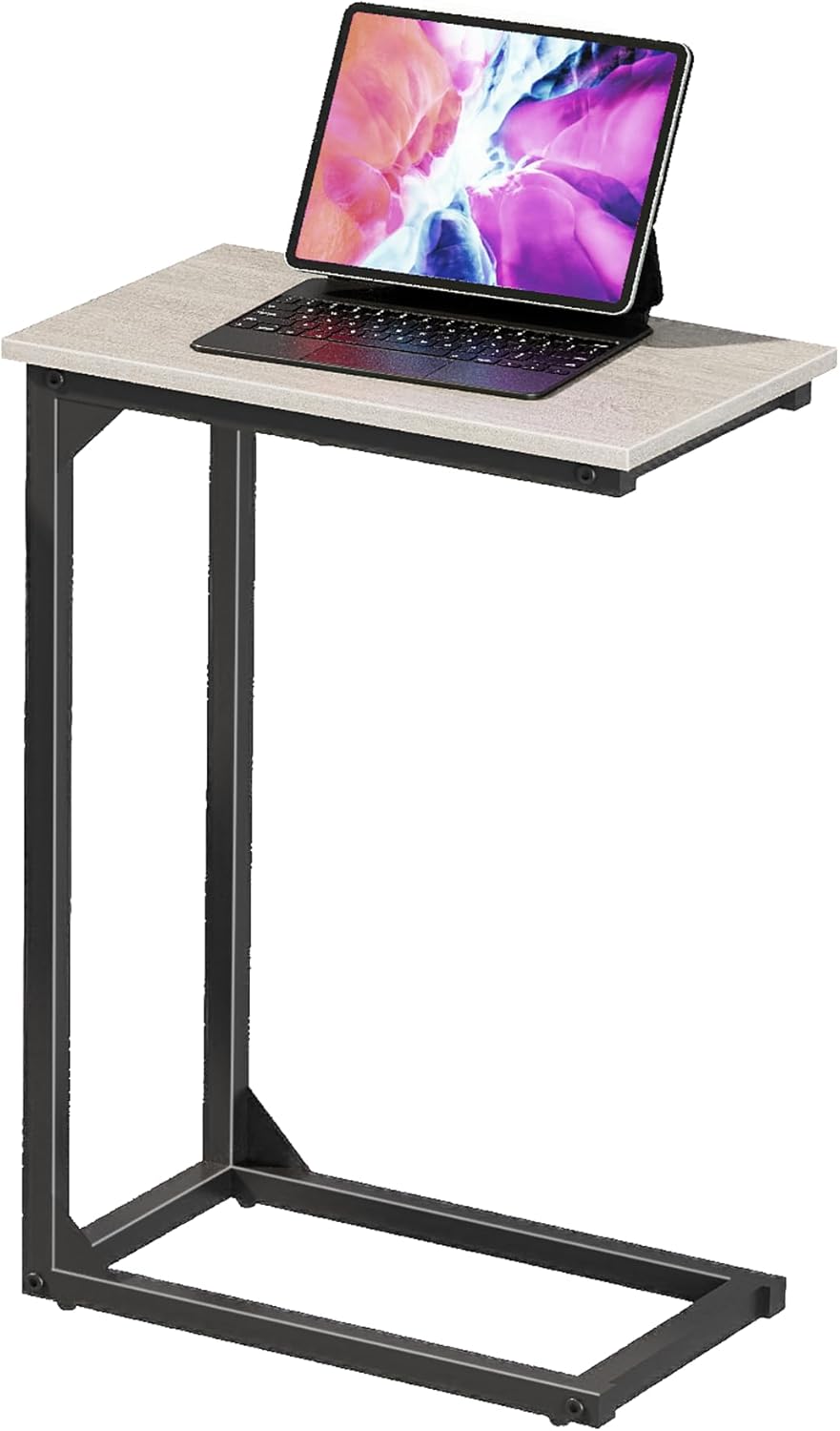 Narrow C-Shaped Side Table for Sofa - Stylish and Functional