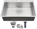 VCCUCINE 28x18 in Drop in Kitchen Sink - Extra Deep Single Bowl