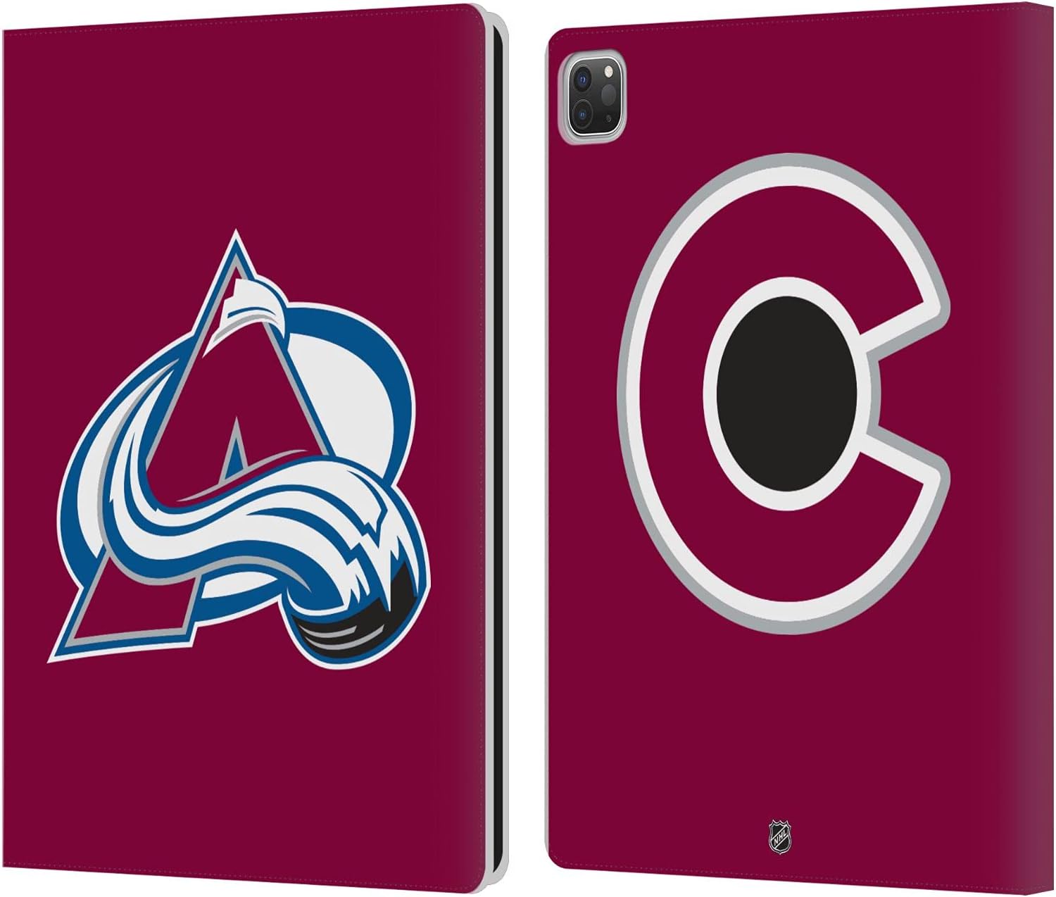 NHL Colorado Avalanche Leather Wallet Case for iPad Pro 12.9