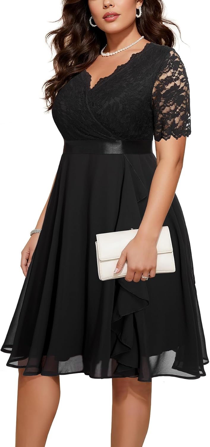 Elegant Plus Size Wedding Guest Dress for Formal Occasions