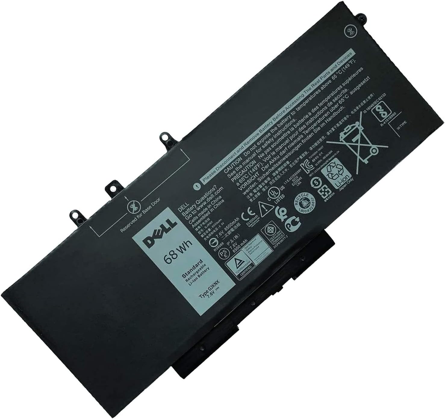 DELL GJKNX 7.6V 68Wh Battery for Latitude and Precision Laptops