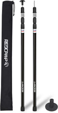 REDCAMP Aluminum Adjustable Camping Tarp Poles Set of 2 - Versatile