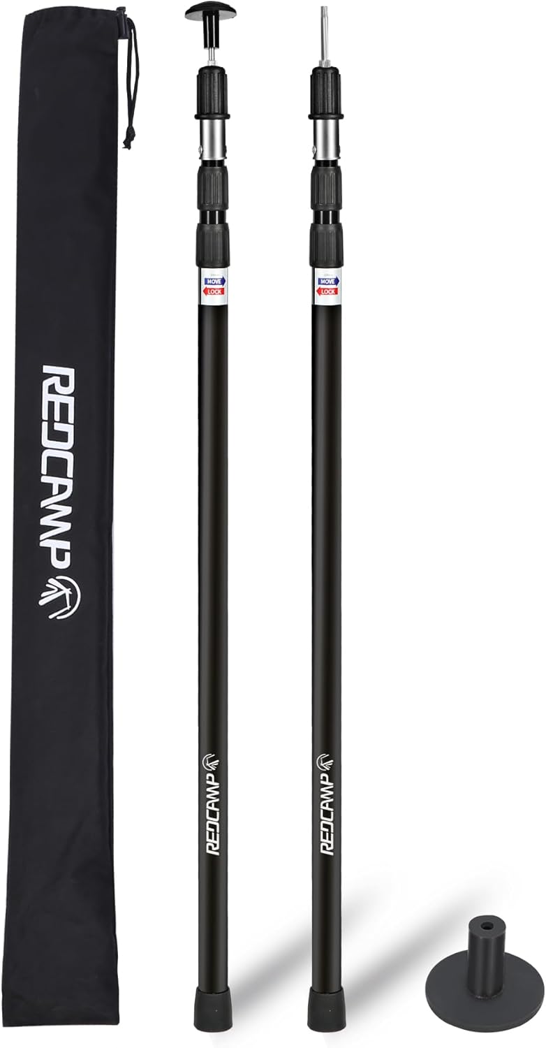 REDCAMP Adjustable Camping Tarp Poles for Versatile Use