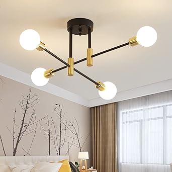Biewalk Sputnik Chandelier Mid Century Modern Pendant Lighting