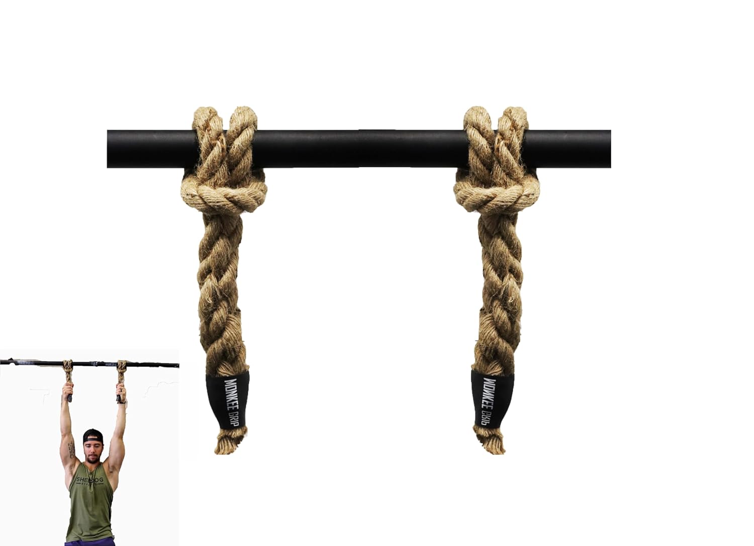 Monkee Grip Original Rope Grips for Enhanced Grip Strength & Endurance