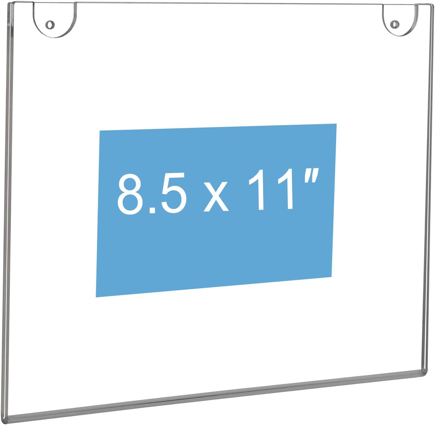 NIUBEE Acrylic Wall Mount Sign Holder 20-Pack for Easy Display