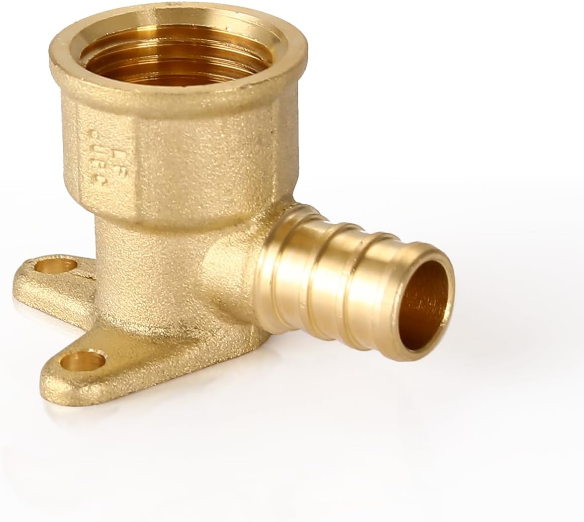 30-Pack PEX Fittings 3/4 Inch Brass Crimp Drop Ear Elbow
