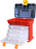 BIG RED AG2154CR Tackle Box Organizer - Portable 4-Drawer Storage