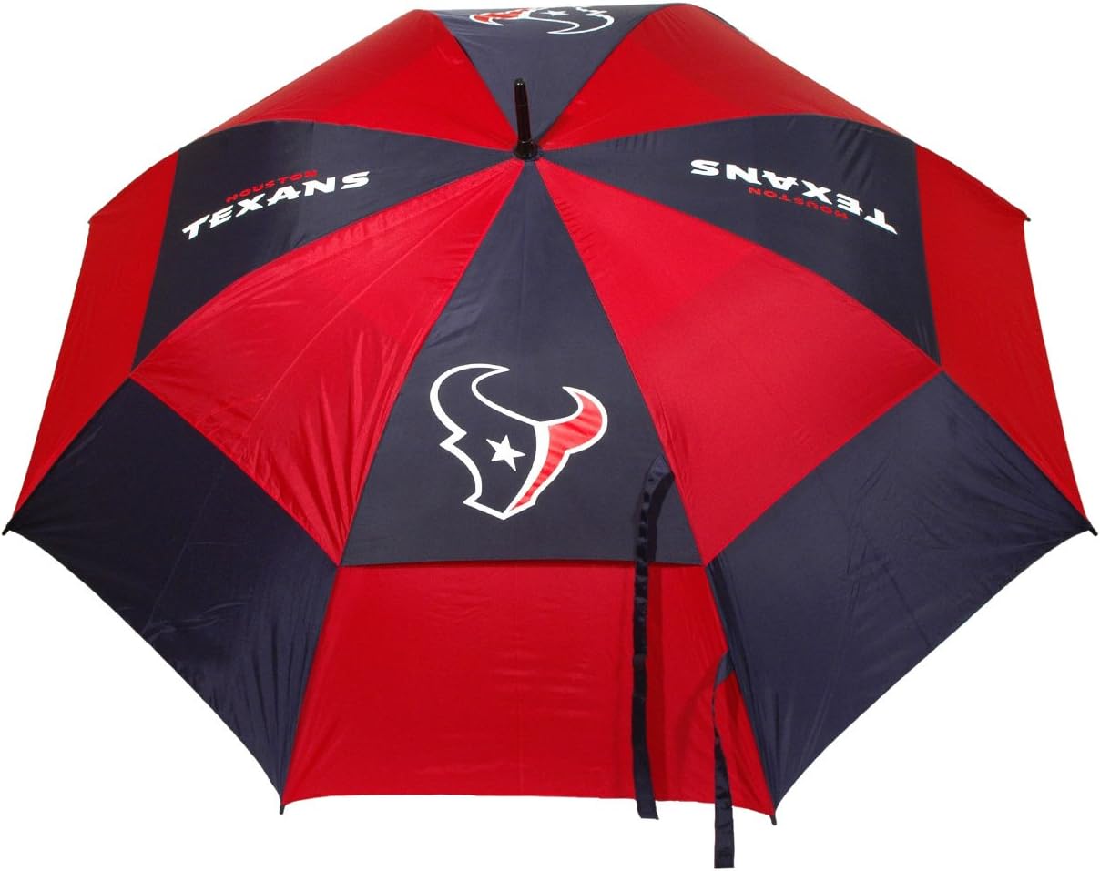 Team Golf NFL 62 Inch Golf Umbrella with Wind Protection Design