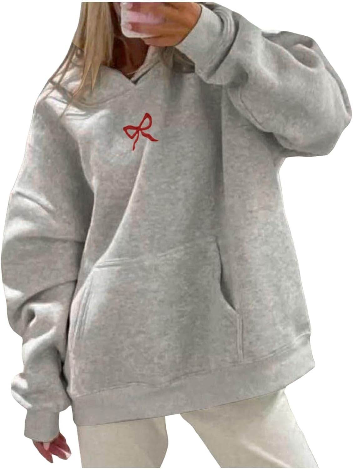 Preppy Bow Hoodie: Cozy & Stylish Must-Have