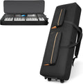 88-Key Keyboard Case with Wheels - Thick Padded Rolling Gig Bag