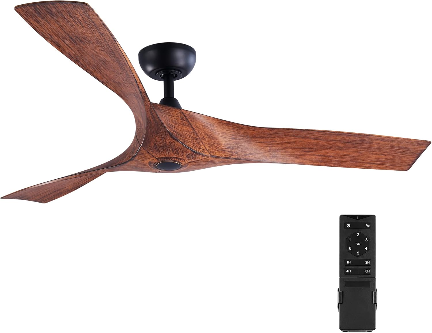 VONLUCE 52 Inch Mid Century Ceiling Fan with Remote Control