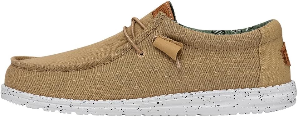 HEYDUDE Men's Wally Washed Canvas Slip-on Loafers for Comfort