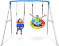 Trekassy Swing Sets for Backyard 440lbs A-Frame Swing Stand - Family