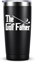 Father's Day 20oz Black Tumbler - Golf Gift for Men
