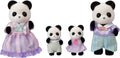 Calico Critters Pookie Panda Family Dolls - Charming 4-Figure Set