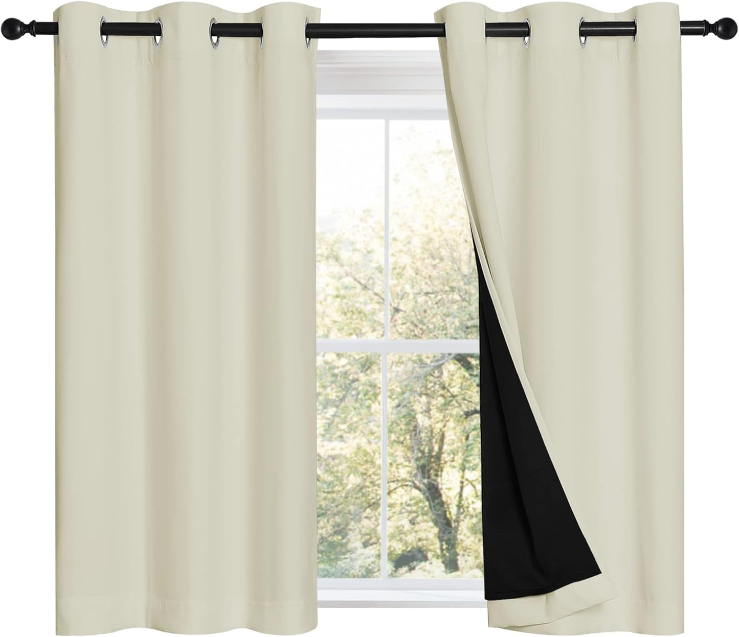 NICETOWN Cold Reducing Curtains for Complete Blackout Effect