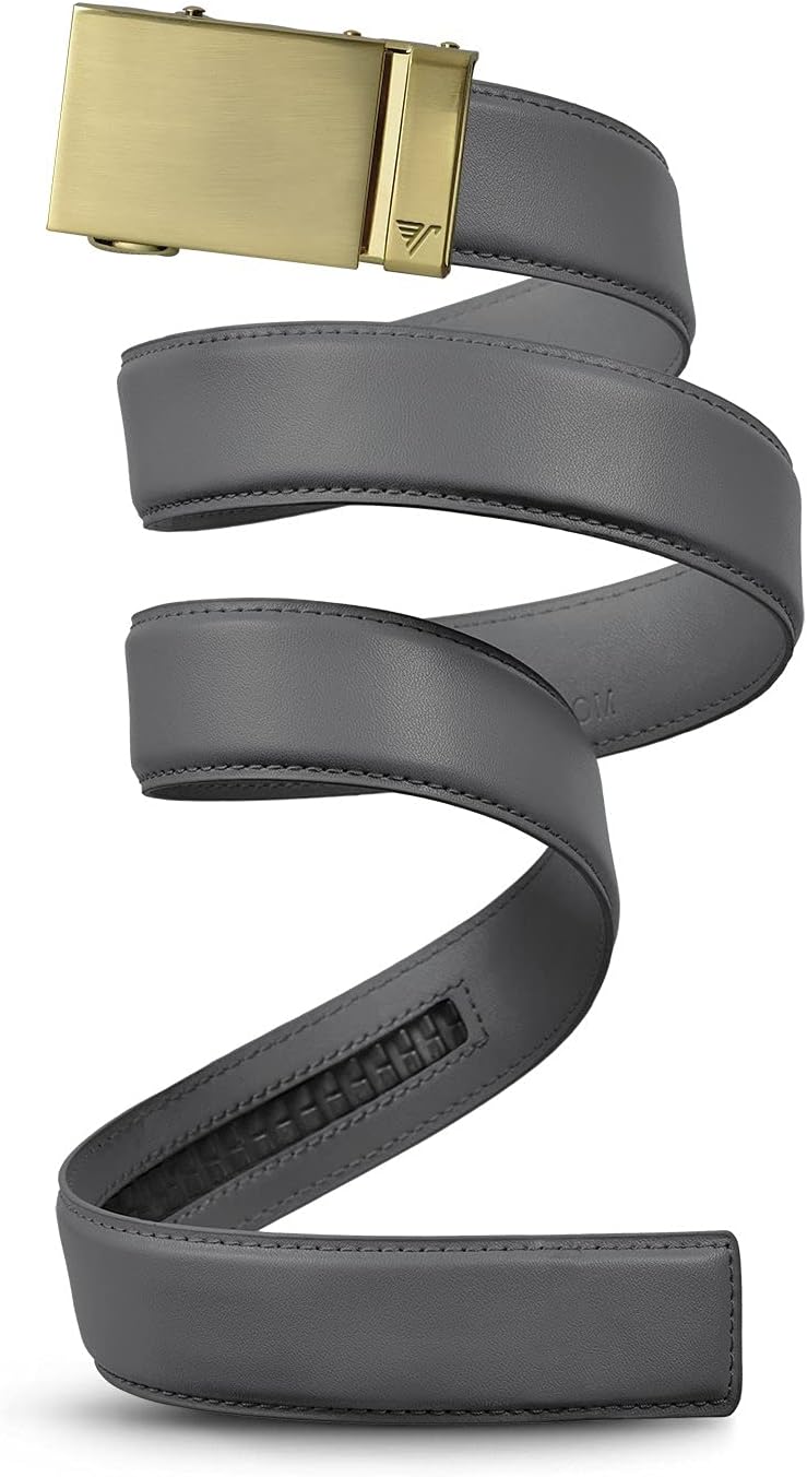 Mission Belt Men's Leather Ratchet Belt for Perfect Fit Every Time