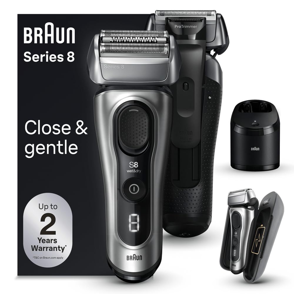 Braun Series 8 Electric Shaver with SmartCare Center & Trimmer