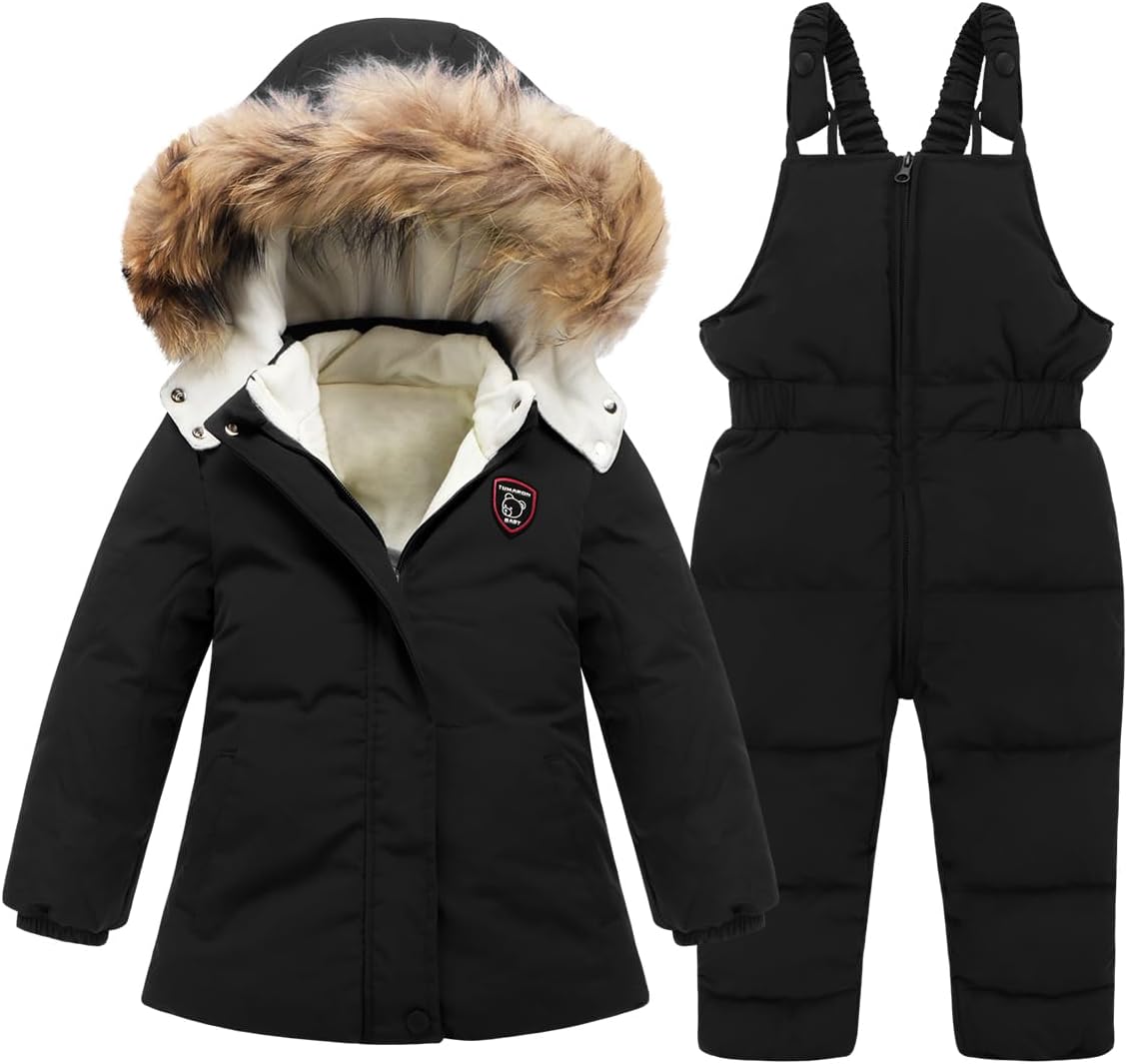 Toddler Baby Boys Girls Winter Snowsuit Coat for Kids Outdoor Fun