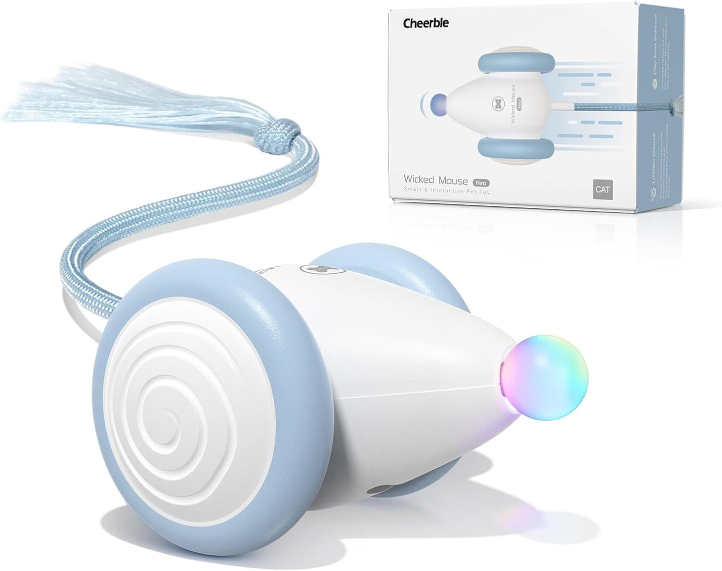 Cheerble Interactive Cat Toys for Indoor Cats - Rechargeable Fun