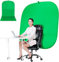 Portable Green Screen Chair 59 in Greenscreen Backdrop - Foldable