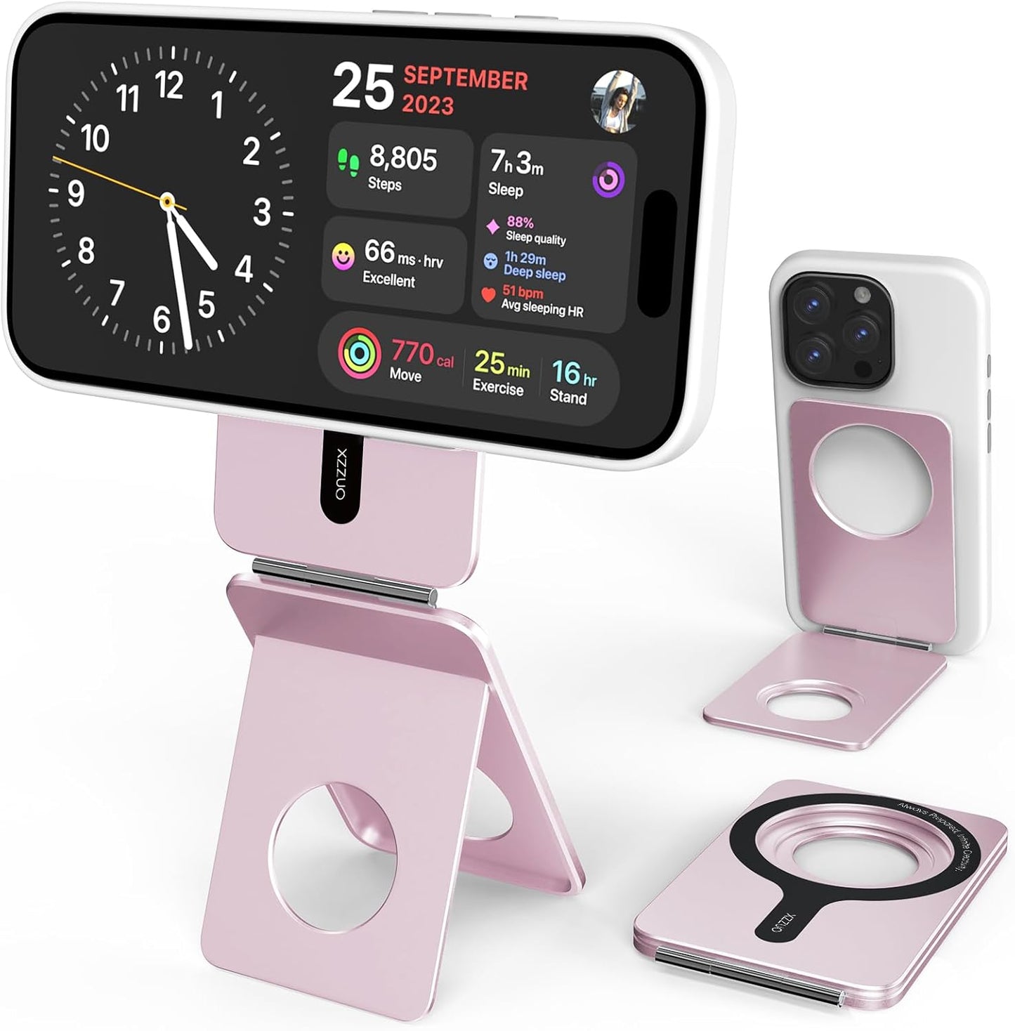 Adjustable Height and Angle Foldable Phone Holder for Desk