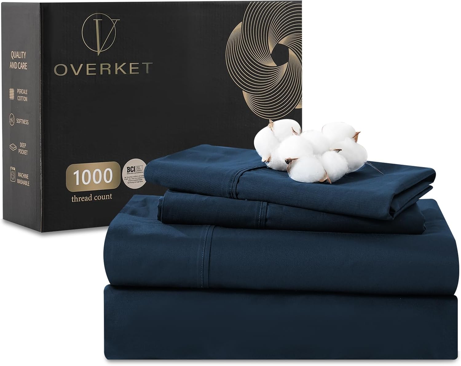 1000 Thread Count Egyptian Cotton Sheets Queen Size Set Soft
