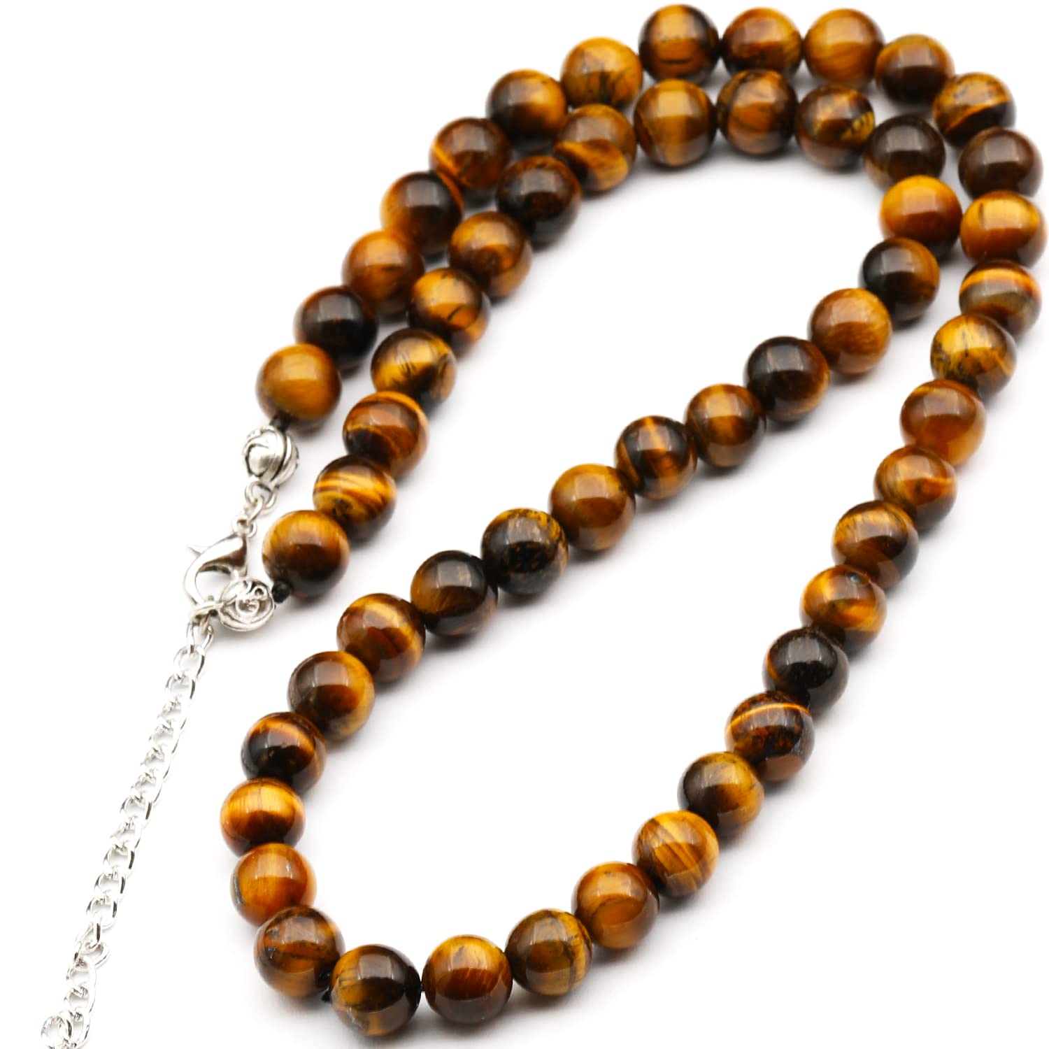 Natural Tiger Eye Beaded Choker - Unique Healing Crystal Necklace