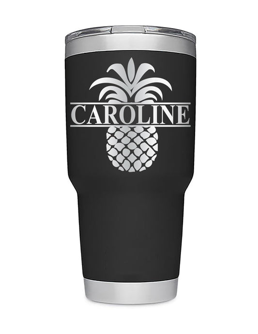 Personalized Pineapple Gift - Laser Engraved Tumblers & Bottles