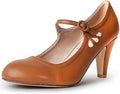 Pixie Heels Retro Mary Jane Pumps for Women - Cushioned 1950s Style