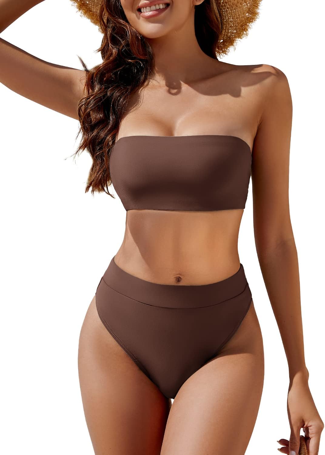YACUN Women's High Waisted Bikini Swimsuit for Summer Fun