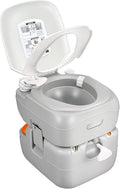 Portable Camping Toilet 5.8 Gal Porta Potty for Adults - Clean