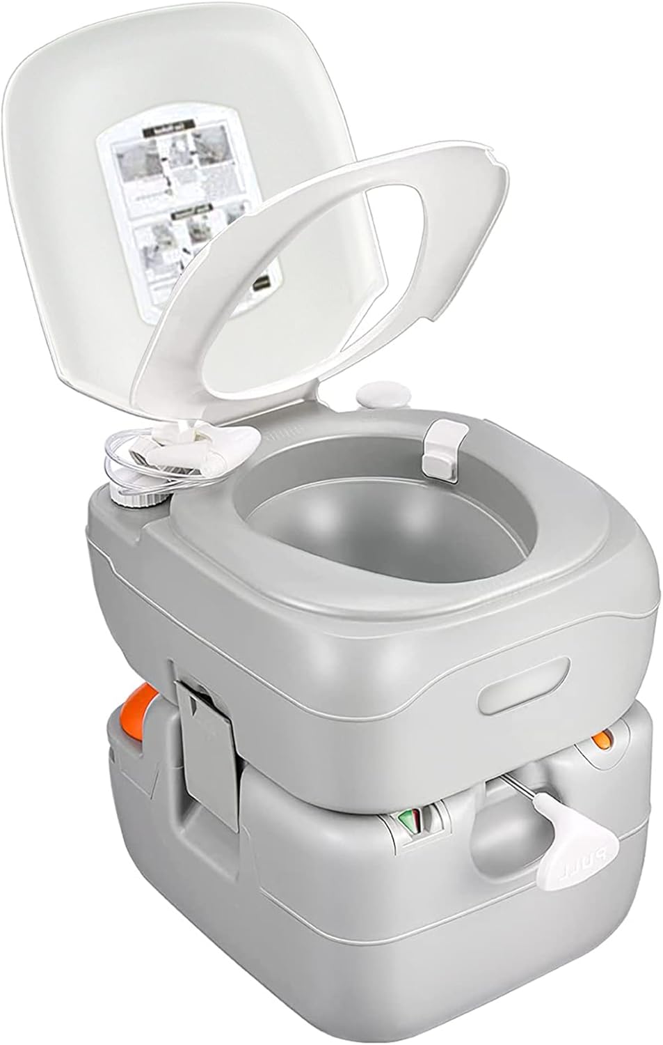 SereneLife Portable Camping Toilet - 5.8 Gal Waste Indicator