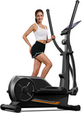 Elliptical Machine for Home - Silent Magnetic Trainer with 12in Stride