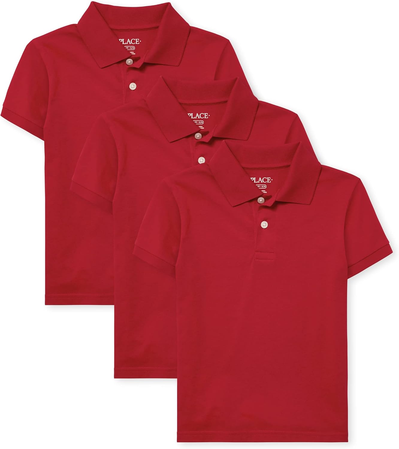 Boys' Multipack Short Sleeve Soft Jersey Knit Polos for Kids
