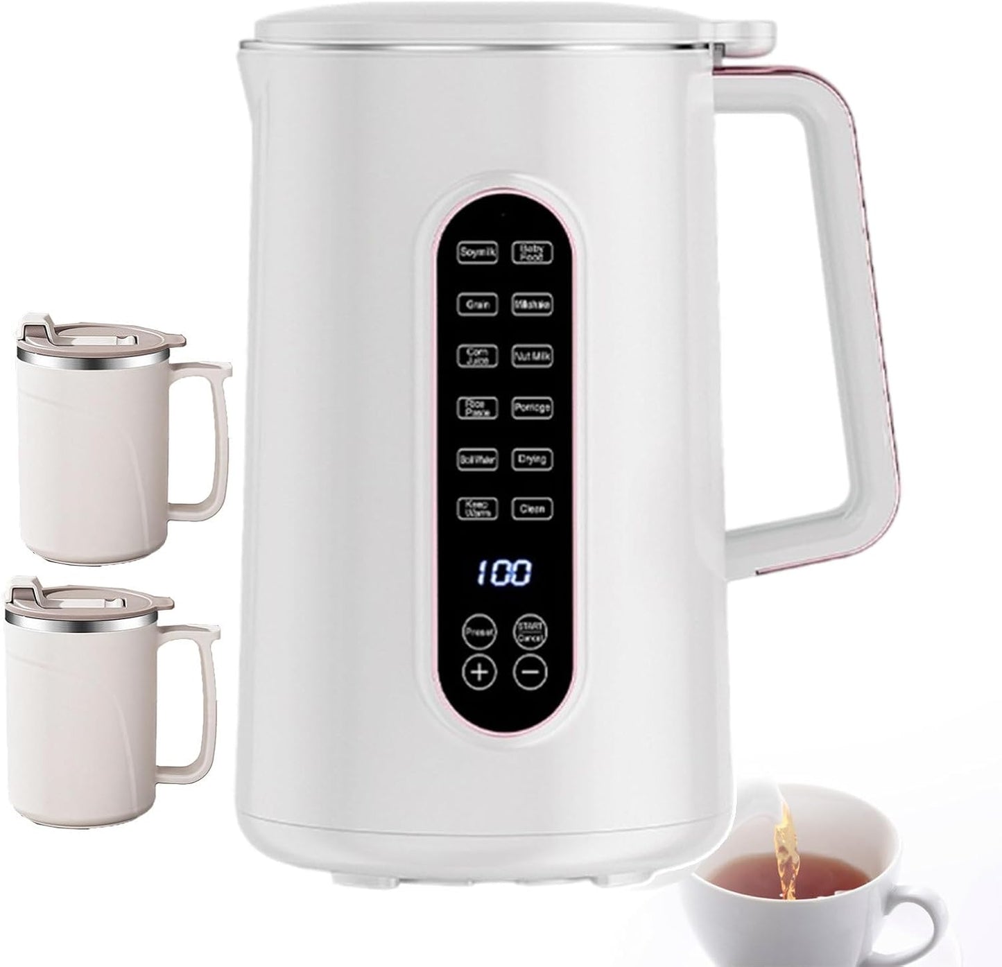 800w Touch Control Nut Milk Maker - Fast Heat, 1.5l, Commercial/Home Use