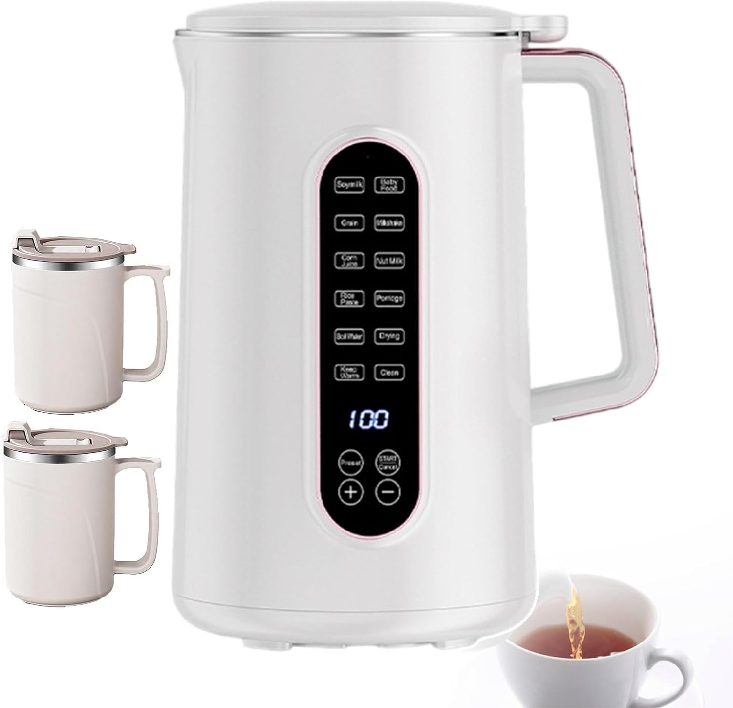 800w Touch Control Nut Milk Maker - Fast Heat, 1.5l, Commercial/Home Use