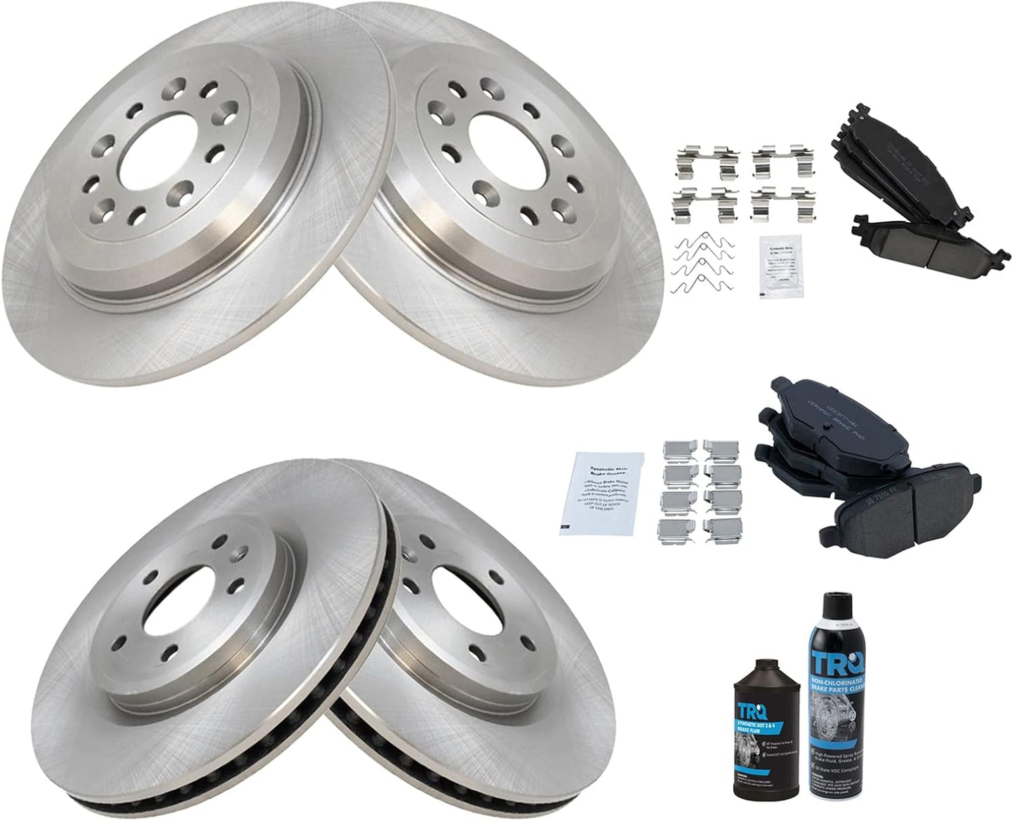 TRQ Brake Pad & Rotor Kit for 2011-2019 Ford Explorer & More