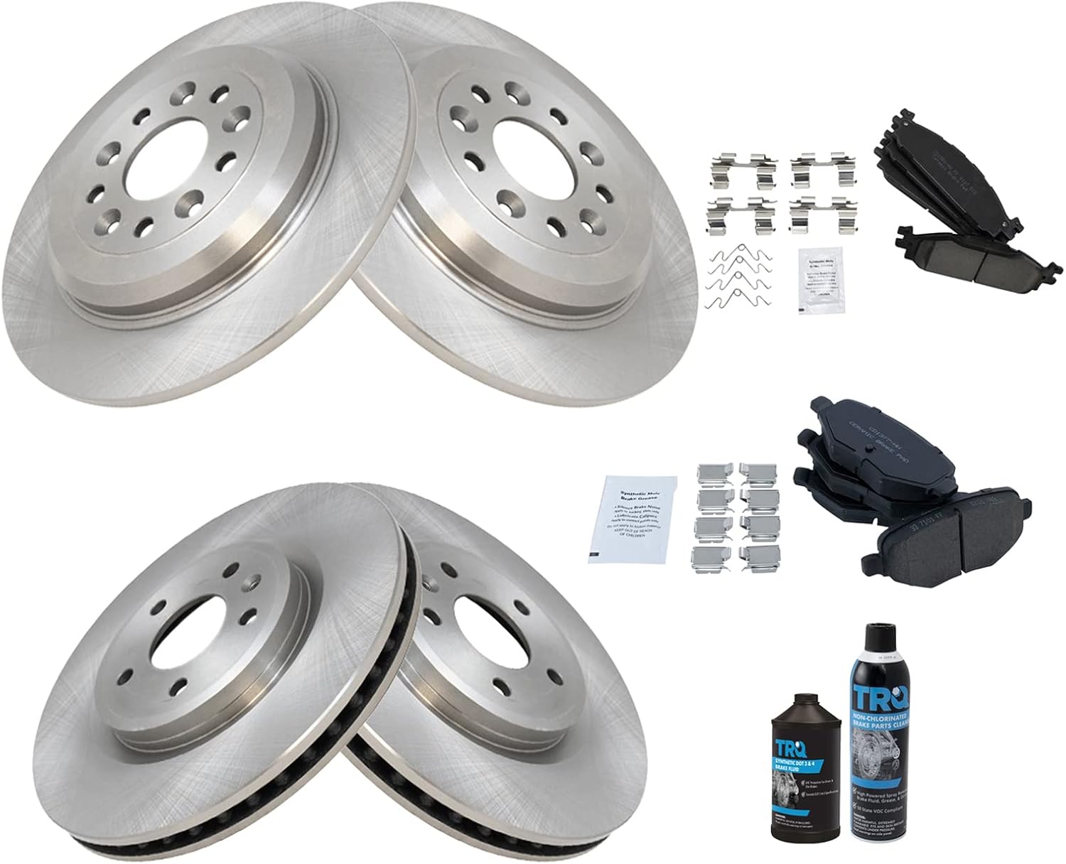 TRQ Brake Pad & Rotor Kit for 2011-2019 Ford Explorer & More
