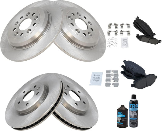 TRQ Brake Pad & Rotor Kit for 2011-2019 Ford Explorer & More