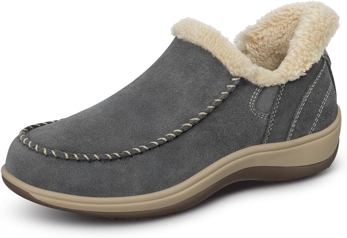 Orthofeet Women's Orthopedic Leather Lorin Hands-Free Slipper Review