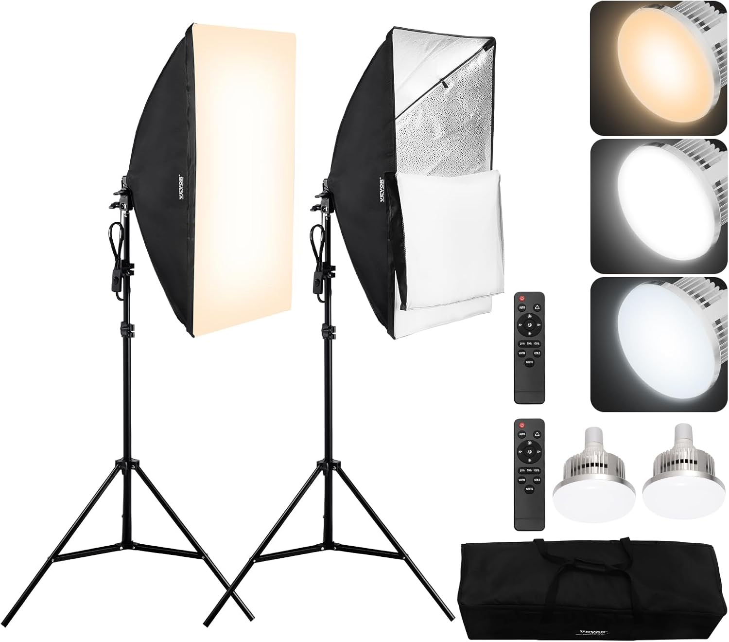 VEVOR Softbox Lighting Kit for Professional Photography Needs