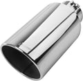 Upower Diesel Exhaust Tip 5in Inlet 8in Outlet 15in Length - Bolt On
