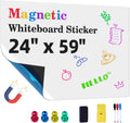 Magnetic Whiteboard Contact Paper 24 in x 59 in - Peel & Stick Dry